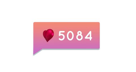 Gradient Love Notification with Heart Icon - Download Free Stock Images Pikwizard.com