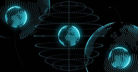 Digital Globe Diagrams with Futuristic Interface Design - Download Free Stock Images Pikwizard.com
