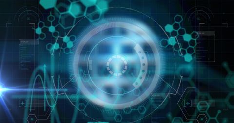 Futuristic Digital Interface with Data Scan Visualization - Download Free Stock Images Pikwizard.com