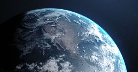 Planet Earth Viewed from Outer Space - Download Free Stock Images Pikwizard.com