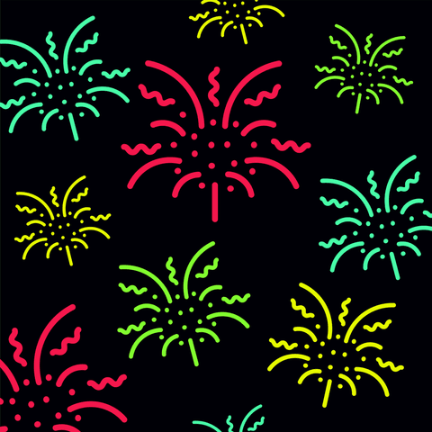 vibrant fireworks on transparent background for celebrations - Download Free Stock Videos Pikwizard.com