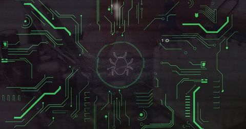 Futuristic Networking with Digital Bug Interface Schematic