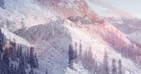 Majestic Snowy Mountain with Dreamlike Light Spots - Download Free Stock Images Pikwizard.com