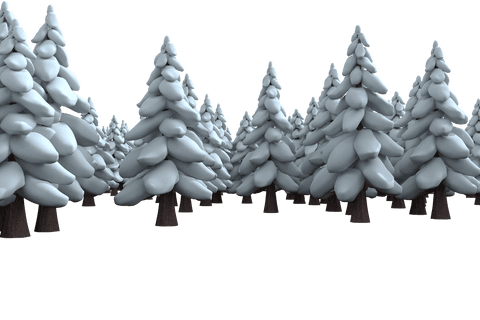 Transparent Snow-Covered Evergreen Forest in Winter Wonderland - Download Free Stock Videos Pikwizard.com