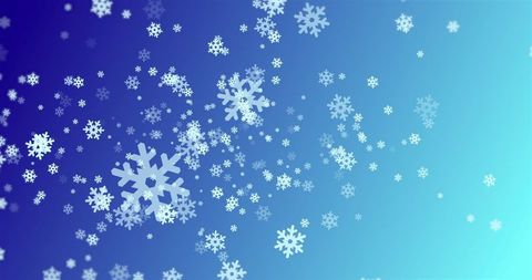 Elegant Falling Snowflakes on Gradient Blue Background - Download Free Stock Images Pikwizard.com