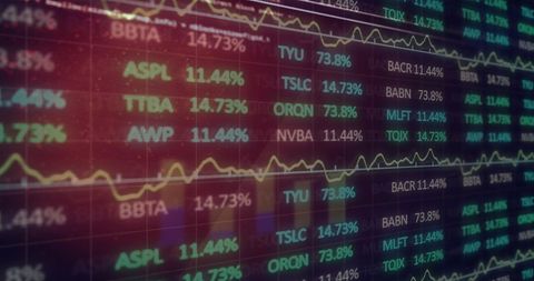 digitally generated financial market trends and stock exchange data - Download Free Stock Images Pikwizard.com