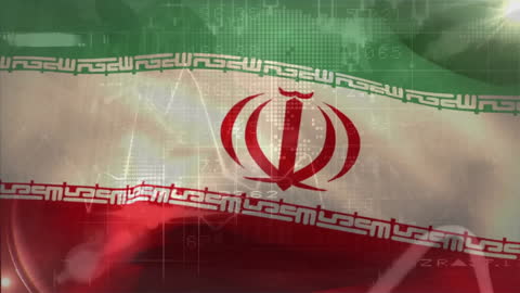 Financial Data with Iranian Flag Animation Background