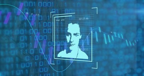Digital Interface Technology with Facial Recognition - Download Free Stock Images Pikwizard.com