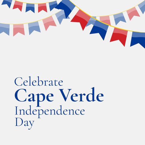 Cape Verde Independence Day Celebration with Festive Bunting - Download Free Stock Templates Pikwizard.com