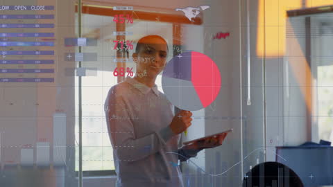 Digital Interface and Data Analysis in Modern Office