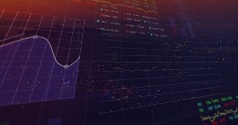 Futuristic Stock Market Data Over Cityscape - Download Free Stock Images Pikwizard.com