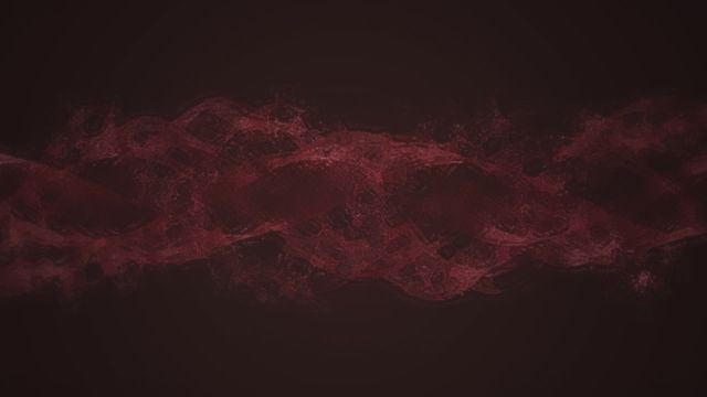 Complex intertwining waveforms with deep red hues flow across a dark background, creating a sense of energy and movement. This digital artwork provides a visually striking image that is ideal for use in technology, creative industries, or as a stylish backdrop for presentations. The offbeat design can be used to enhance marketing materials, websites, or even creative hardware aesthetics.