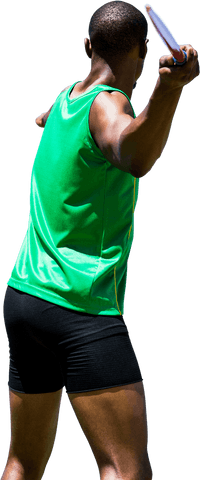 athletic african american man throwing javelin on transparent background - Download Free Stock Videos Pikwizard.com
