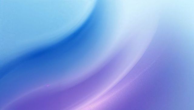 Flowing blue to violet gradient with curved bands, pearlescent sheen and soft grainy texture