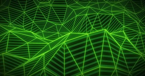 Abstract Green Geometric Lines on Black Background - Download Free Stock Images Pikwizard.com