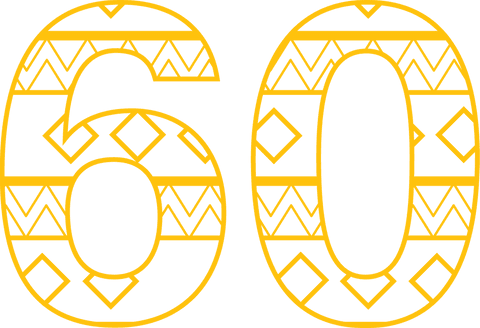 Yellow Patterned 60 on Transparent Background - Download Free Stock Videos Pikwizard.com
