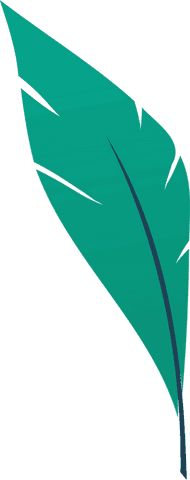 teal leaf illustration with transparent gradient background - Download Free Stock Videos Pikwizard.com