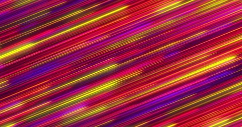 Colorful Neon Light Trails Background in Hypnotic Motion