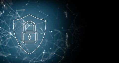 Digital Security Lock with Technology Network Connections Background - Download Free Stock Images Pikwizard.com