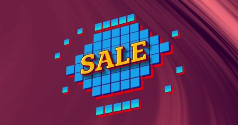 Bright Sale Banner with Geometric Design