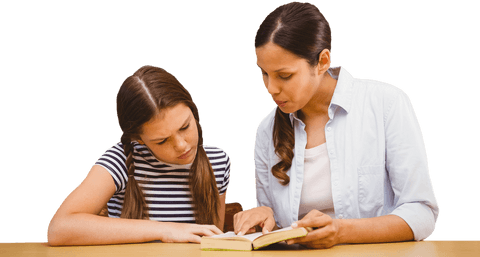 Transparent Mentor Guiding Young Girl in Learning - Download Free Stock Videos Pikwizard.com