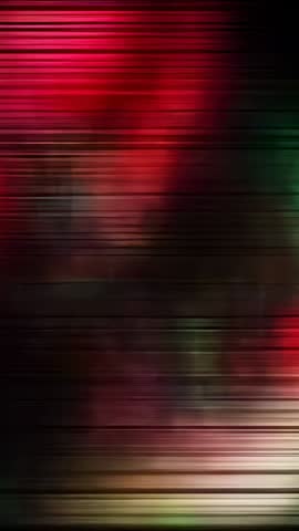 Vertical glitch video with shifting scan-line banding and vibrant color streaks