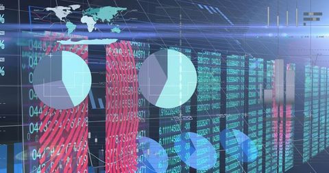 Futuristic Biometric and Data Analytics Technology Concept