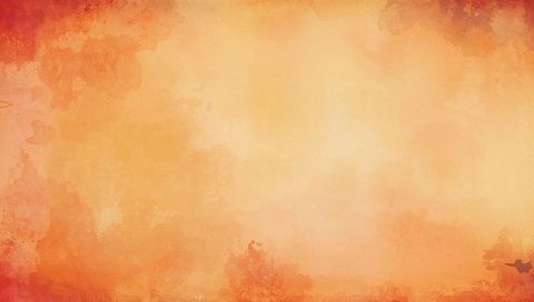 Warm watercolor paper texture blending orange and red tones with soft vintage grunge vignette