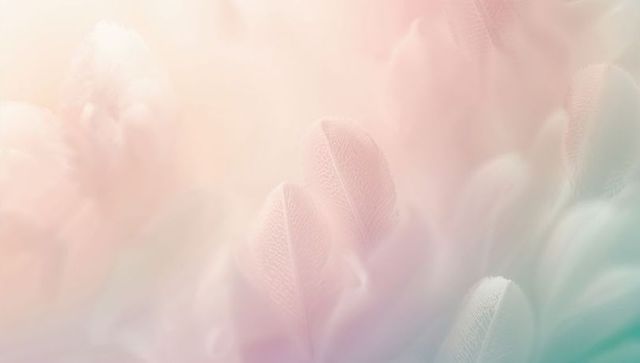Pastel feather macro texture, ethereal soft gradient background for beauty wellness spa