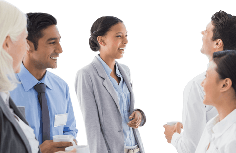 transparent business team enjoying coffee break and casual conversation - Download Free Stock Videos Pikwizard.com