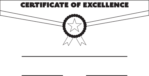 Certificate of Excellence Vector on Transparent Background - Download Free Stock Videos Pikwizard.com