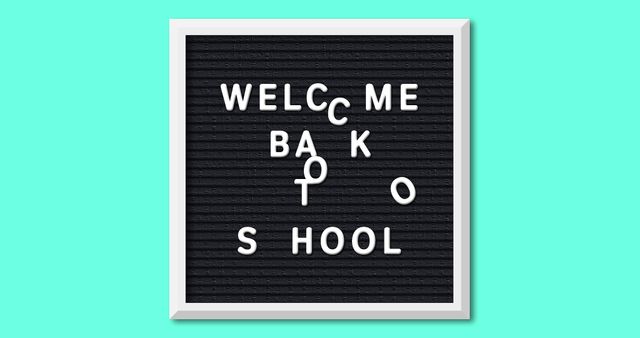 Jumbled Welcome Back to School on Letter Board - Download Free Stock Images Pikwizard.com