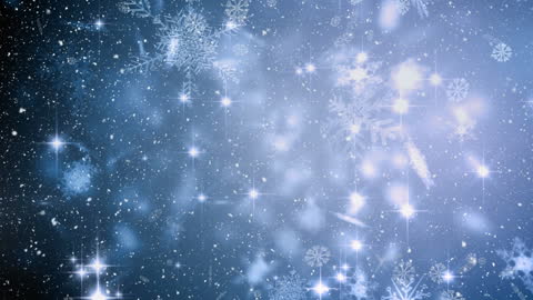 Magic of Snowflakes and Lights in Winter Wonderland