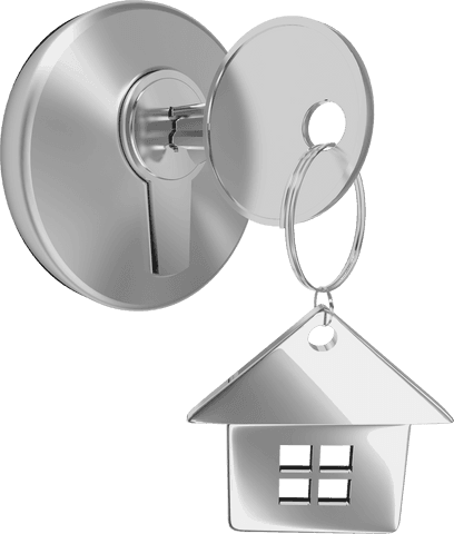 transparent door lock and key with house keychain iconic home symbol - Download Free Stock Videos Pikwizard.com