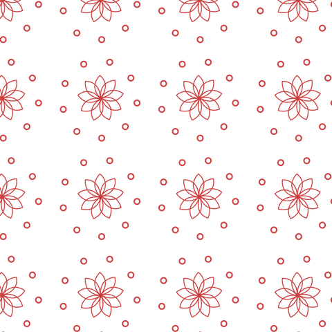 Red Floral and Circle Pattern on Transparent Background - Download Free Stock Videos Pikwizard.com