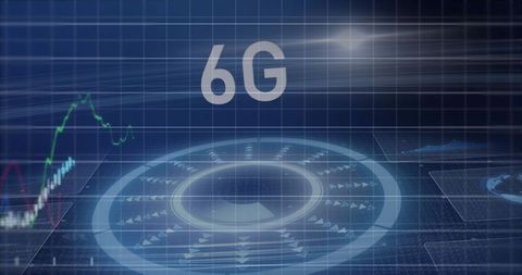 Futuristic 6G Technology with Data and Network Interface - Download Free Stock Images Pikwizard.com