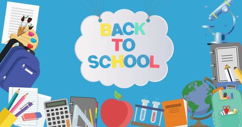 Back to School Celebration with Educational Tools on Display