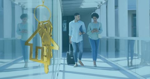 Business travel symbolizing global property ownership