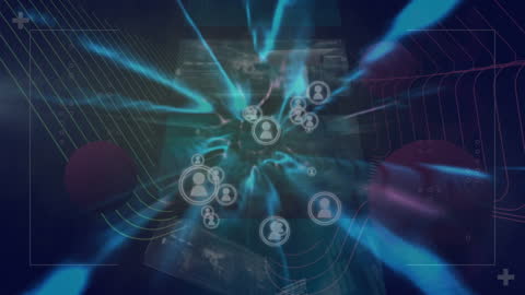 Dynamic Digital Network Motion Connects Globally