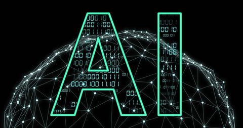 AI Binary Code Over Globe Symbolizes Global Data Networks - Download Free Stock Images Pikwizard.com