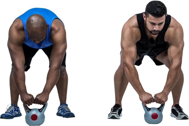 Transparent Men Lifting Kettlebells for Workout - Download Free Stock Videos Pikwizard.com