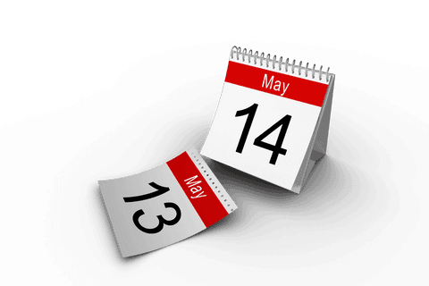 red and white calendar on transparent background isolated - Download Free Stock Videos Pikwizard.com