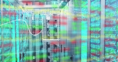 Complex Data Processing in Computer Server Room - Download Free Stock Images Pikwizard.com