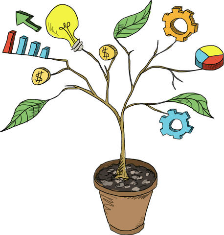 Transparent Potted Plant Growing Business Success Icons - Download Free Stock Videos Pikwizard.com