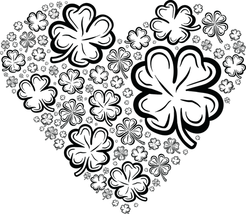 heart with black floral pattern on transparent background - Download Free Stock Videos Pikwizard.com