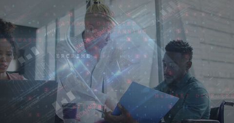 Collaborative Team Analyzing Cybersecurity Data - Download Free Stock Images Pikwizard.com