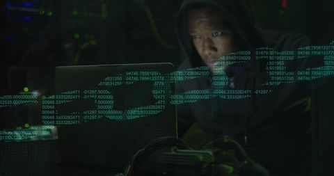 Hacker Engaging with Security Systems in Server Room - Download Free Stock Images Pikwizard.com