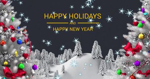 Festive Holiday Greetings with Winter Wonderland Theme - Download Free Stock Images Pikwizard.com