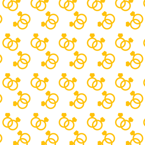 seamless pattern of yellow wedding rings on transparent background - Download Free Stock Videos Pikwizard.com