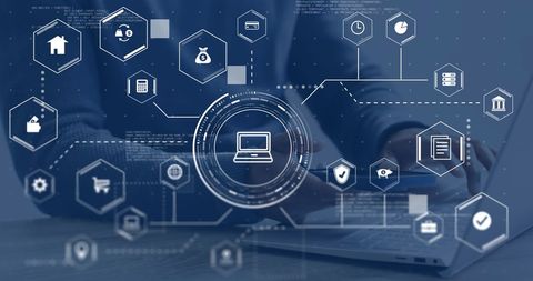 Digital Networking and Data Analysis Concepts - Download Free Stock Images Pikwizard.com